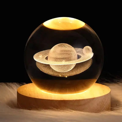 Galaxy  Crystal Lamp