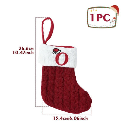 Alphabet Knitting Socks Christmas