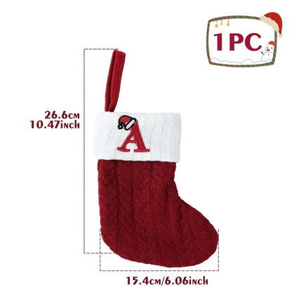 Alphabet Knitting Socks Christmas