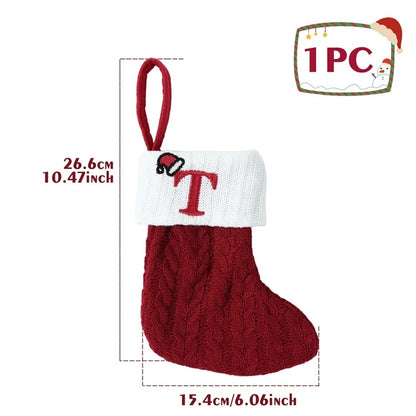 Alphabet Knitting Socks Christmas