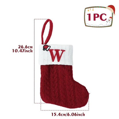 Alphabet Knitting Socks Christmas