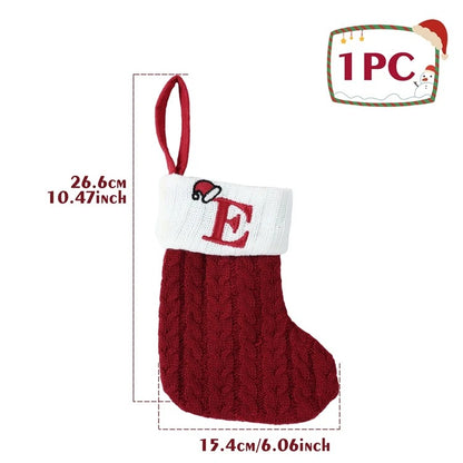 Alphabet Knitting Socks Christmas