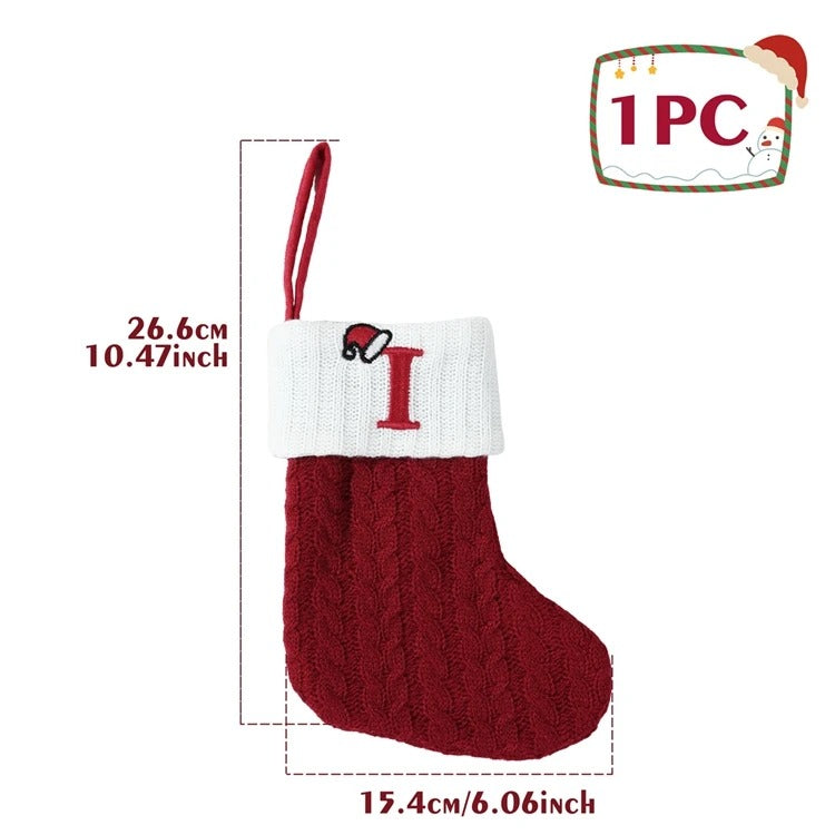 Alphabet Knitting Socks Christmas